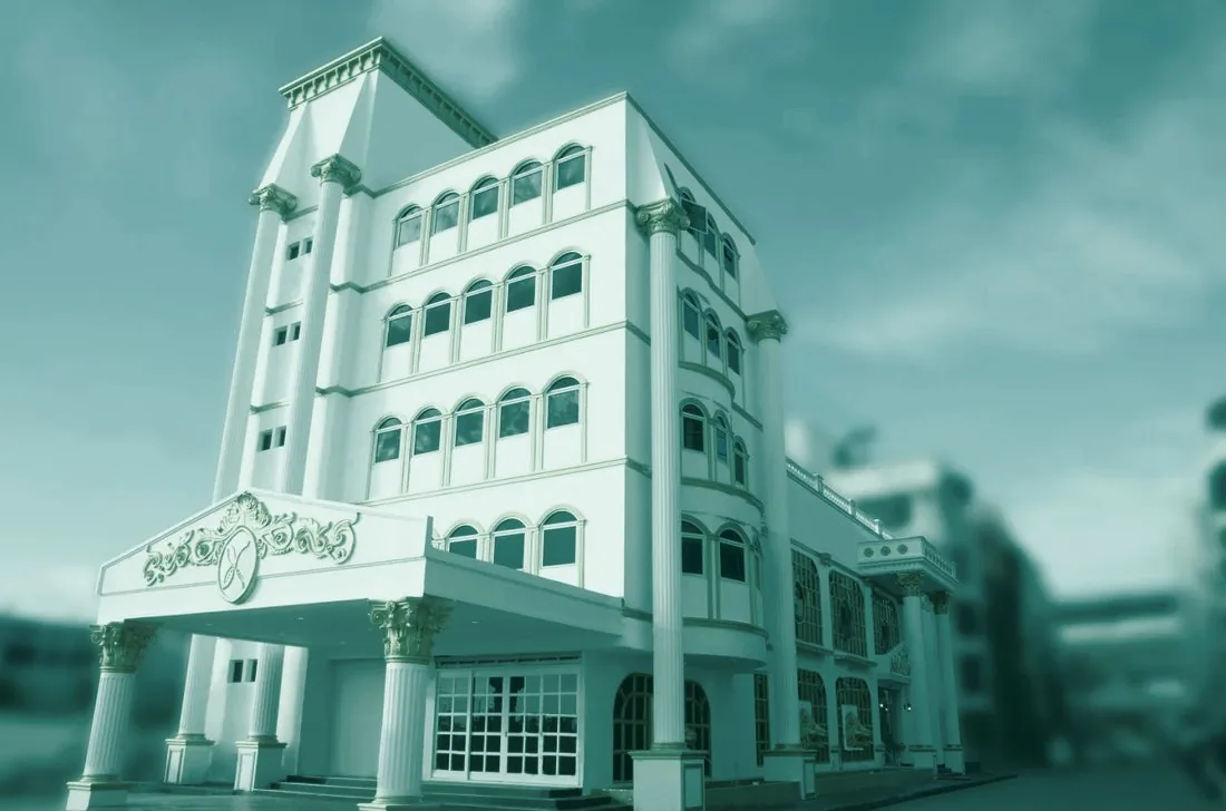 Asia Cosmetic Hospital, shown in the site’s teal duotone treatment